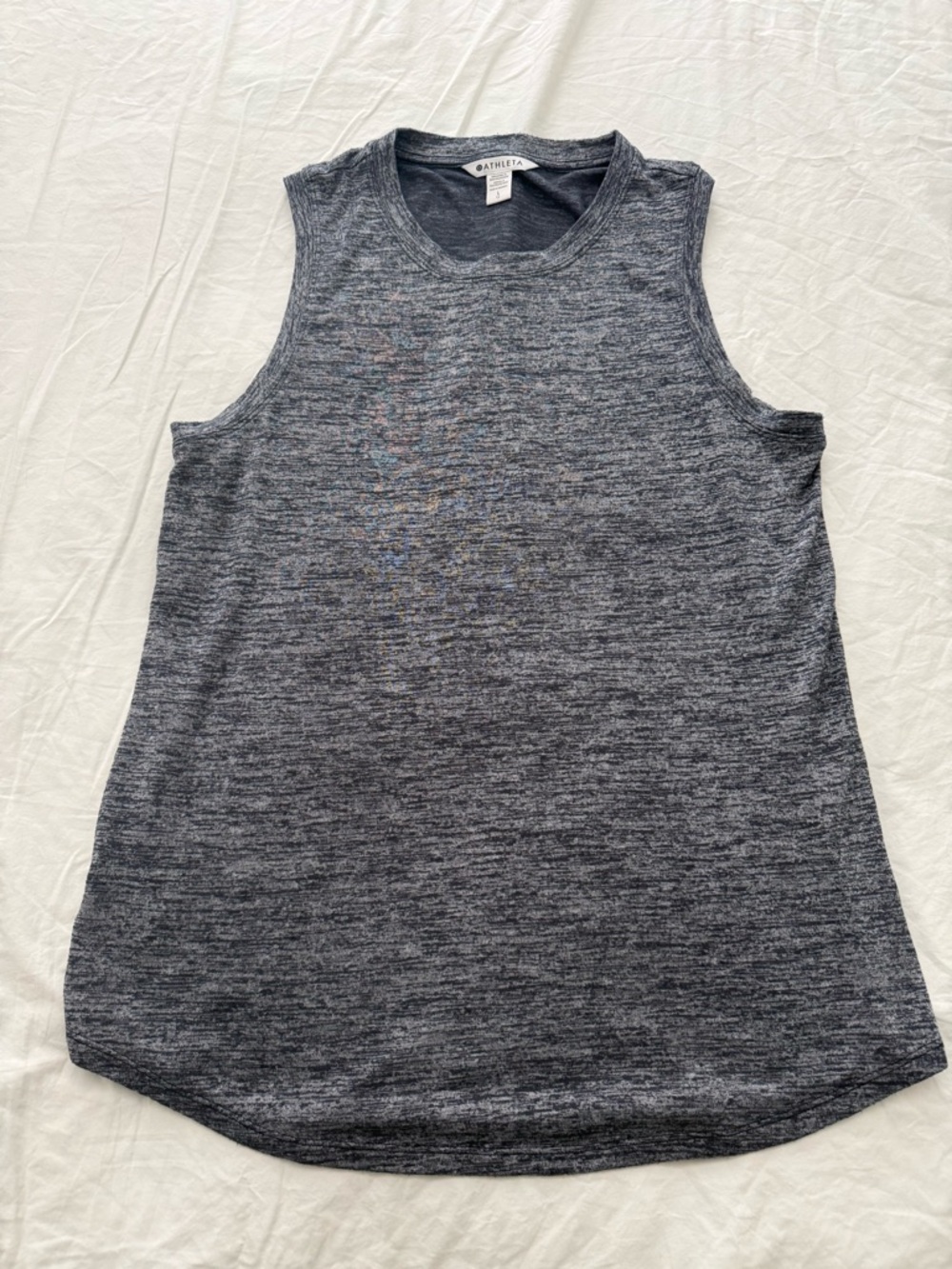 Athleta Breezy Tank in Flint Heather Sz L
